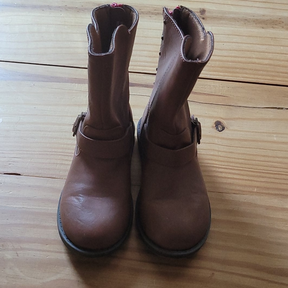 Girls Cherokee Brown Booties sz 12